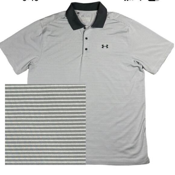 Under Armour Other - Under Armour Men's Playoff Polo Shirt - XXL - Blue Stripe